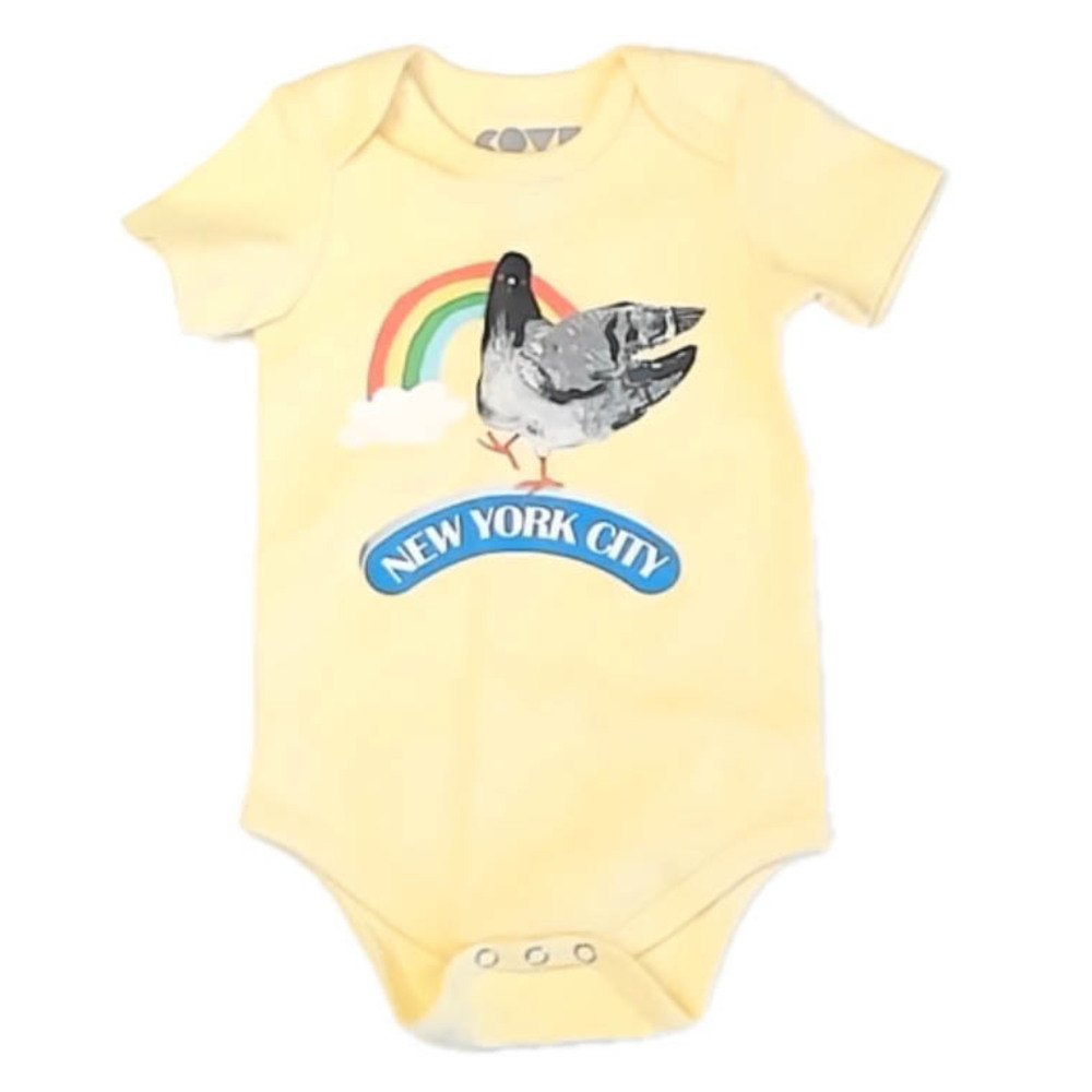 Cove Unisex Yellow NYC Onesie size: 6 Months